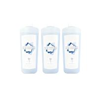 Solution nettoyante for robot laveur de sols (lot de 3), 1 L, compatible avec les modèles ECOVACS Deebot T20, T10, X1 OMNI/TURBO et N9+, for le nettoyage des parquets et carrelages