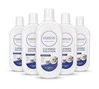 Solution Nettoyante for Sols Durs, 500ML X 5, Parfum Lavande, Éliminateur d'Odeurs Profond, Formule Basse Mousse, Compatible avec Tineco Robot Laveur/Aspirateur Eau et Poussière