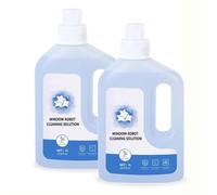 Solution nettoyante for vitres 1 L compatible avec ECOVACS Winbot W1 Pro/W2 Pro Omni/Winbot Mini - Liquide nettoyant haute efficacité for vitres robotisées(2pcs)