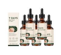 Solution pour les ongles Arbre à thé et Gingembre, sérum de croissance au gingembre en 7 jours et soin des cuticules. Doux, brillant et nourrissant, pour un soin quotidien.