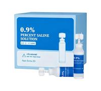 Solution saline de voyage - 5 ml de nettoyant à 0,9 %, 30 pièces d'eau saline pour le lavage du nez | pour piercing de nez, plaies, lentille de lavage pour la maison, le bureau, l'intérieur et