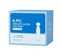 Solution saline physiologique | Nettoyant portable 0,9 % | 30 pièces Solution saline de soins du nez et des plaies - Pour piercing nasal lentilles de contact intérieur extérieur maison voyage