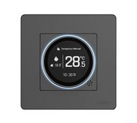 Solution Smart Home pour thermostat MOES avec luminosité réglable et prise en charge de la navigation multilingue (GA-Noir)