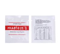 Solution tampon d'étalonnage du pH en poudre 4,01 6,86 9,18 points de référence standard pour pH-mètres électroniques et équipements de laboratoire (20 pièces)