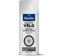 RIPOLIN, Solution Vélo, Aérosol Peinture pour Roues - Format Spray pour une application rapide, Ne coule pas, Résiste aux UV et conditions extérieures - Teinte Aluminium - Finition Brillante - 400 ml