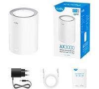 Cudy AX3000 Système De Maillage Wi-FI 6, 2,5G WAN, Backhaul Ethernet, Idéal pour 1Gig+ Internet, Wireguard, OpenVPN, Zerotier, M3000 2-Pack (M3000 2-Pack V2.0)