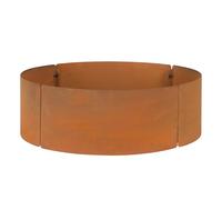 Solution4Patio Récipient de bain à poussière de poulet marron (61 cm de diamètre x 20 cm de hauteur) - Grand bac de bain rond en acier galvanisé avec design sans fond | Indispensable à la rouille