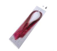 Solutions de bricolage innovantes avec des matériaux de fixation de mouches en soie vibrants pour les pêcheurs (rose rouge)
