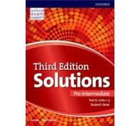 Solutions PreIntermediate Students Book A Units 13 - Tim Falla - Oxford University Press - Livre en Anglais - Paperback Tim FallaTim Falla (Auteur)