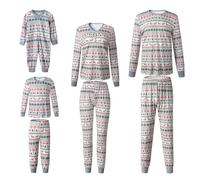 Solutra Pyjama Noel Famille, Pyjamas Couples Assorti, Pyjama à Manches Longues pour Automne/Hiver, Pyjamas de Noël pour Femmes, Hommes, Enfants, Bébés(Enfants,9-10 Ans)