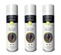 Solvant dégraissant dégoudronnant multi-usages à base de Pin - Élimine Cire, Colle, Huile, Graisse, Résine, Goudron et Mastic - Aérosol 400 ml (3 Aérosols)