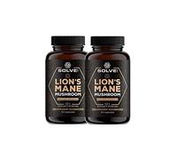 Solve Labs® ● Capsules d'extrait de crinière de lion de qualité supérieure ● 100% de fructifications ● 45% de bêta-D-glucanes ● Extrait 10:1 ● Sans additifs ni agents de remplissage ● 120 unités