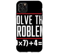 Solve The Problem 9x7+4 Énigme Math Casse Tête Club Prof Coque pour iPhone 11 Pro Max