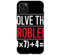 Solve The Problem 9x7 Plus 4 Énigme Math Prof Cadeau Coque pour iPhone 11 Pro Max