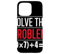 Solve The Problem 9x7 Plus 4 Énigme Math Prof Cadeau Coque pour iPhone 15 Pro Max