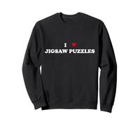 Solveur de Puzzles I Heart - I Love Jigsaw Puzzles Sweatshirt