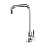 SOLVEX Robinet de Cuisine, Mitigeur Cuisine Chaud et Froid en Acier Inoxydable, Robinet Evier de Cuisine, Finition Brossée en Surface, Equipé Flexibles Chauds/Froids, SP-10021