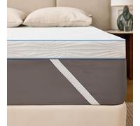 Solviente Surmatelas 140x200cm - Mémoire de Forme Confortable, Surmatelas 7.5CM pour Adoucir Un Lit Trop Dur, Améliorer Un Matelas Usé, Idéal Étudiants & Jeunes Couples