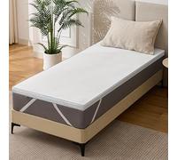 Solviente Surmatelas 90x190cm - Mémoire de Forme Confortable, Surmatelas 7.5CM pour Adoucir Un Lit Trop Dur, Améliorer Un Matelas Usé, Idéal Étudiants & Jeunes Couples