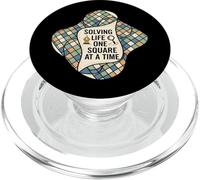 Solving Life One Square at A Time Puzzle Logic PopSockets PopGrip pour MagSafe
