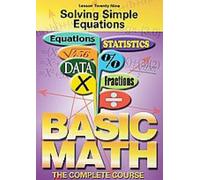 Solving Simple Equations