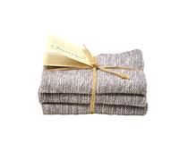 Solwang Chiffon Crème Gris Organique 3 Chiffons Bio