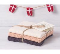 Solwang Chiffon Naturel Nougat Chaud Gris Combinaison Ensemble De 3 Essuie-Tout