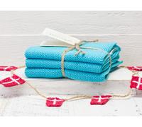 Solwang Chiffon Turquoise Tricoté Ensemble De 3 Chiffons De Cuisine