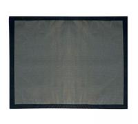 Solys Tapis Barbecue et plancha en PVC Noir 120 x 100 cm