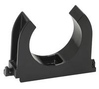 SOMA Clip de tuyau en plastique, noir, 40 mm, lot de 12, collier de serrage