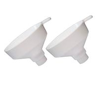 SOMA Lot de 2 entonnoirs en plastique avec filtre à tamis intégré de 125 µm - Idéal pour une filtration précise des liquides dans la cuisine, le laboratoire et le brassage amateur
