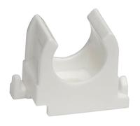 SOMA Lot de 50 clips de serrage en plastique - Blanc - 12 mm - Résistant aux UV