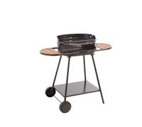SOMAGIC-Barbecue à charbon Mini chef tube rond 2 tablettes - 101 x 56 x 89 cm