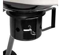 Somagic - Barbecue charbon texas d57cm acier emaille couvercle 2 grilles cuisson 318570
