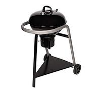 Somagic Barbecue Charbon de Bois avec Cuve et Couvercle de Cuisson en Acier Émaillé sur Chariot, 60. 5cm x 98cm