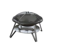 SOMAGIC-Braséro noir en acier émaillé - diamètre 83,5 x 56,3 cm