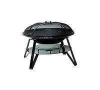 Somagic Brasero Rond Acier, Noir
