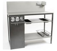 Somagic DES12 - Cuisine d'été en acier 110,5 x 53,5 x 113 cm