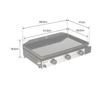 SOMAGIC - Plancha au gaz SOLIA 300 3 brûleurs 6,45kW