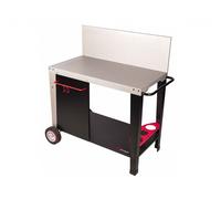 Somagic Barbecues Desserte pour plancha Salvia - Métal avec crédence 90 x 47 cm
