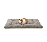 SOMAHE Lit pour cochon d'Inde 3D en polaire lavable pour lapin, hamster, doux et chaud, pour intérieur et petit animal, gris, 25,4 x 27,9 x 2,5 cm