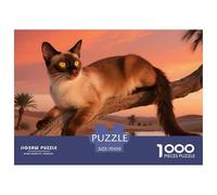 Somali Puzzle 1000 Pièces Chat Domestique - Challenge Zen, Carte Géographique À Assembler, Poster Inclus, Cadeau Éducatif, 70x50cm/1000pcs
