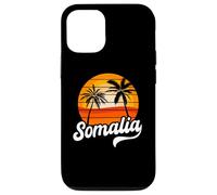 Somalie Coucher de Soleil Palmiers rétro Plage Coque pour iPhone 12/12 Pro