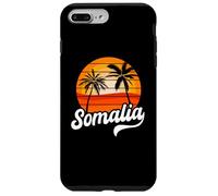 Somalie Coucher de Soleil Palmiers rétro Plage Coque pour iPhone 7 Plus/8 Plus