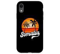 Somalie Coucher de Soleil Palmiers rétro Plage Coque pour iPhone XR