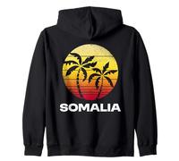 Somalie Rétro Coucher De Soleil Palmiers Vintage Somalie Design Sweat à Capuche
