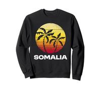 Somalie Rétro Coucher De Soleil Palmiers Vintage Somalie Design Sweatshirt