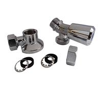Somatherm 100100 for You d'alimentation Kit Robinet Standard de Machine à Laver avec Applique et raccordements à Visser sur Tube cuivre 12 ou 14, Gris
