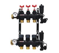 Somatherm - Collecteurs plancher chauffant - Collecteur plancher chauffant composite Femelle 1" (26/34) - 3 départs mâle 3/4" (20/27) EK -