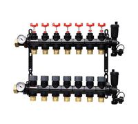 Somatherm - Collecteurs plancher chauffant - Collecteur plancher chauffant composite Femelle 1" (26/34) - 7 départs mâle 3/4" (20/27) EK -